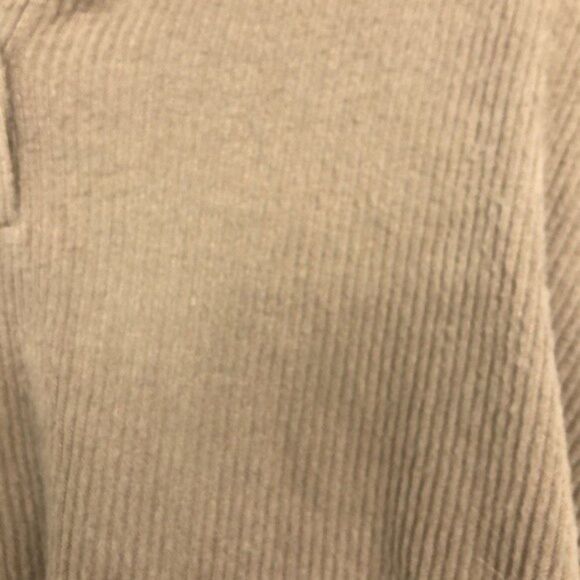 ASOS Truself Corduroy Rib Knit Crop Top 1/4 Button Like New M 22C - Picture 2 of 6